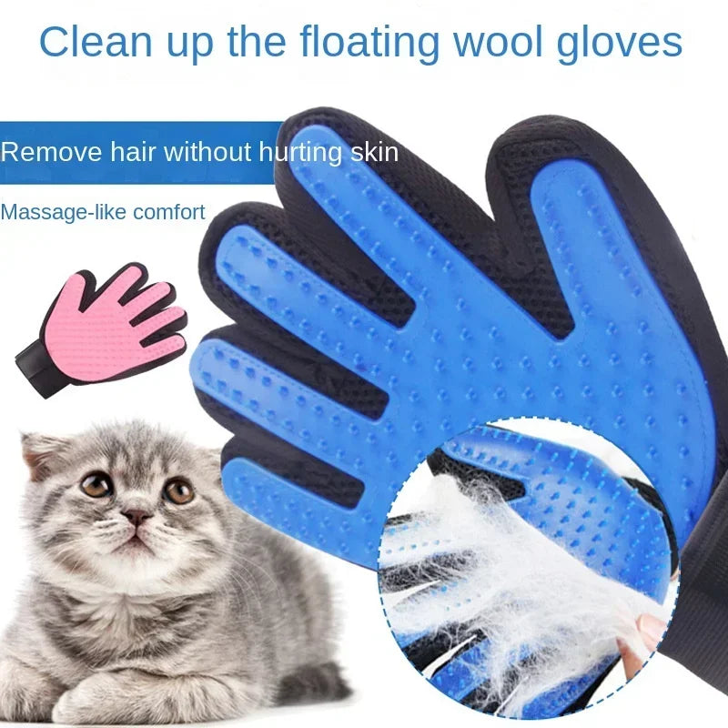 Cas Accessories Clean Grooming Brush Pet Silicone Accessories for Cats Dehair Dogs Dog Bathe Gloves Equipment Supplies Comb Home
