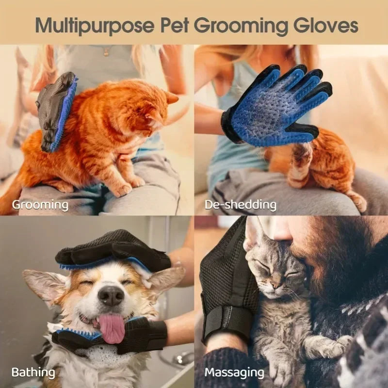 Cas Accessories Clean Grooming Brush Pet Silicone Accessories for Cats Dehair Dogs Dog Bathe Gloves Equipment Supplies Comb Home